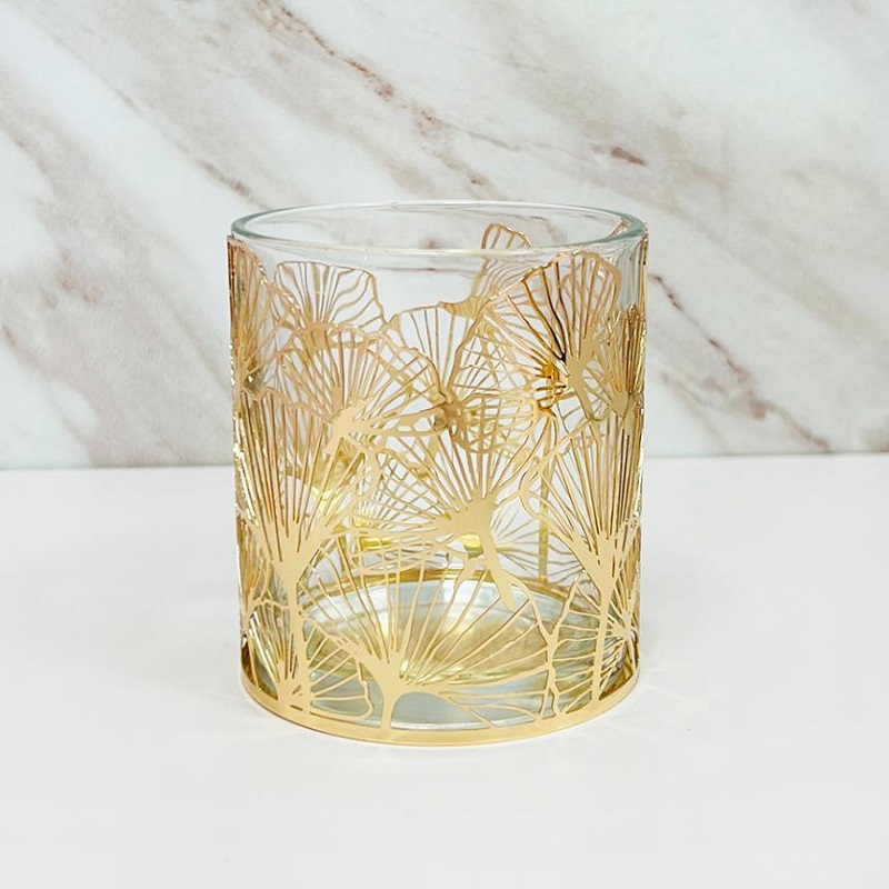 Der vergoldete Ginkgoglas-Kerzenhalter des eleganten Hauses wurde auf den Markt gebracht und erleuchtet eine neue Sphäre der Wohnästhetik.