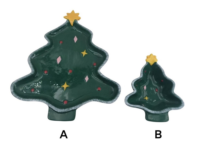 Suchen Sie das Herzstück Ihres Weihnachtstisches? Lernen Sie unsere handgefertigten Baumteller aus Keramik kennen.
