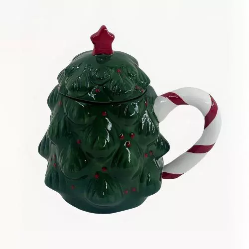 Weihnachtliche Keramiktasse als Geschenk
