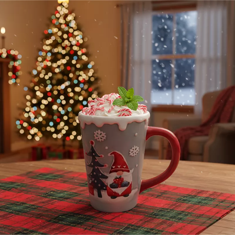 Funny Christmas Elf Ceramic Mug