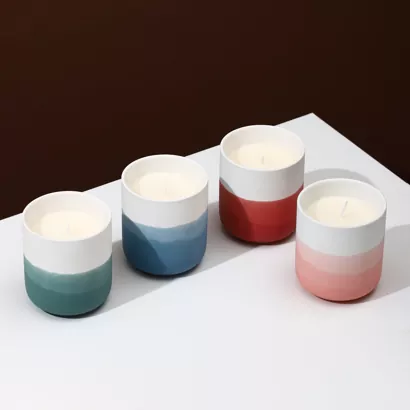 Ombre-Kerzenhalter aus Keramik